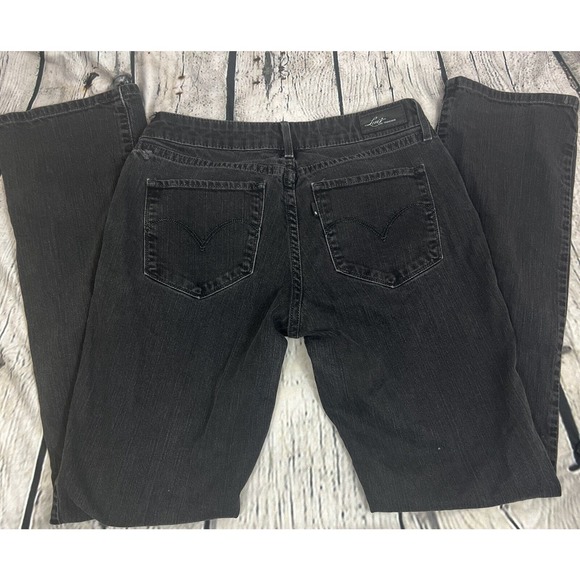 Levi’s Black-Denim Boot Leg Light Stretch Jeans Women's 29x32 (8) - Picture 3 of 7